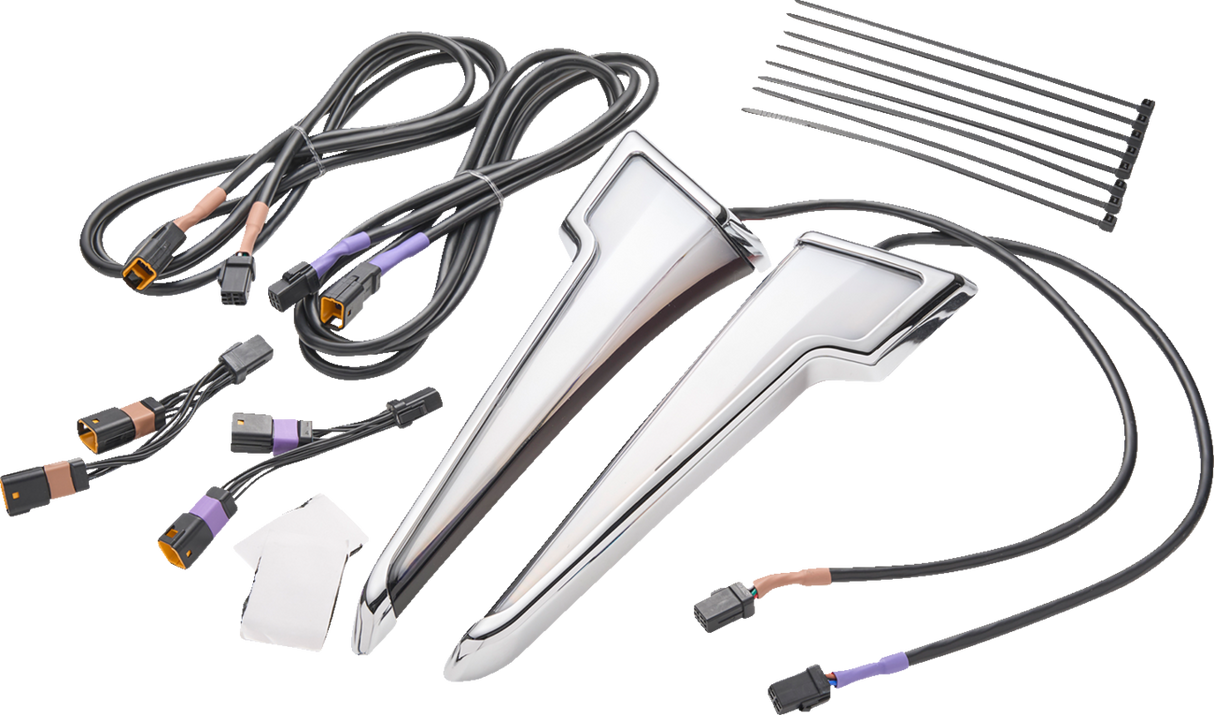 Quill™ Fairing Light - w/Turn Signal - Chrome - FLHX 2023 - 2025