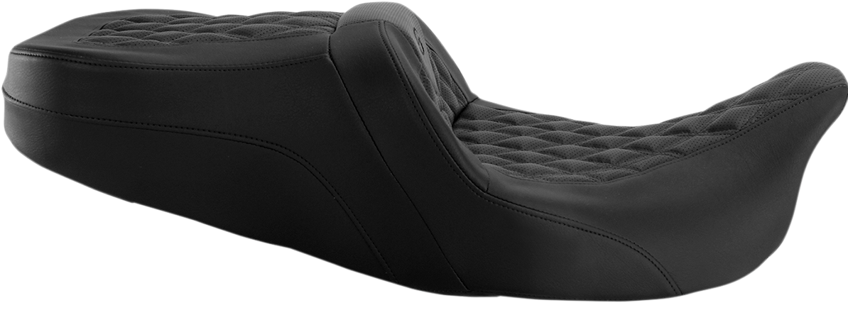 Roadsofa™ Seat - Full Lattice Stitch - without Backrest - FLT/FLH \'08-\'23 2008 - 2023