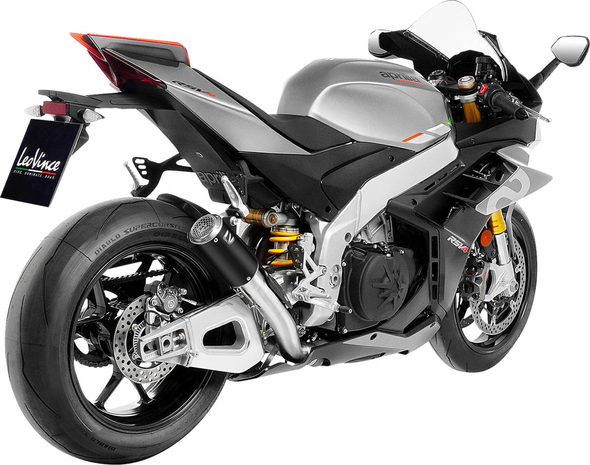 LV Corsa S Black Edition Slip-On Muffler - Aprilia RSV4 Tuono V4 2019 - 2024