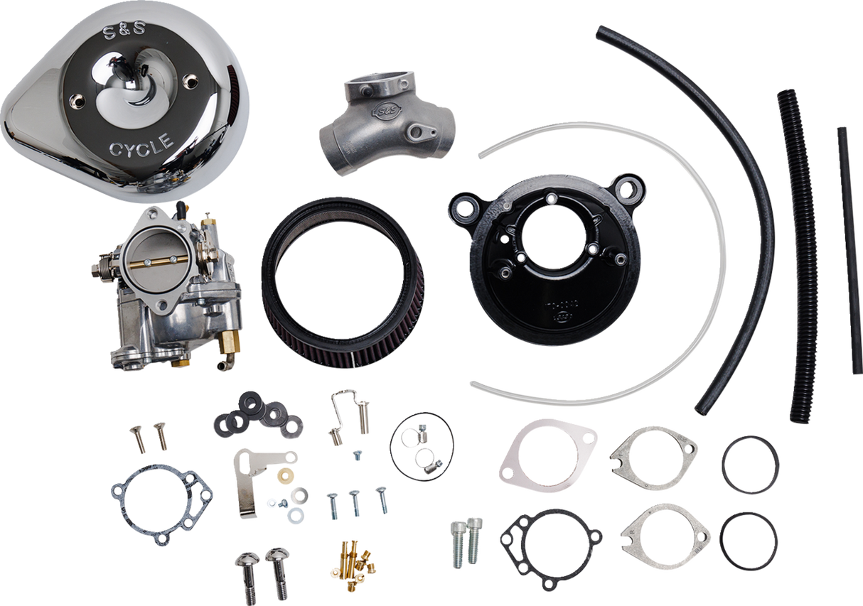 Super E Carburetor with Stealth Air Cleaner Kit - Chrome - Twin Cam 2000 - 2005