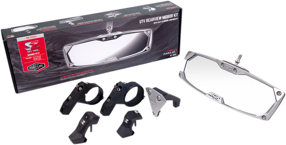 Mirror - Halo R - Rear View - Rectangle - Silver - 2\" 2003 - 2022