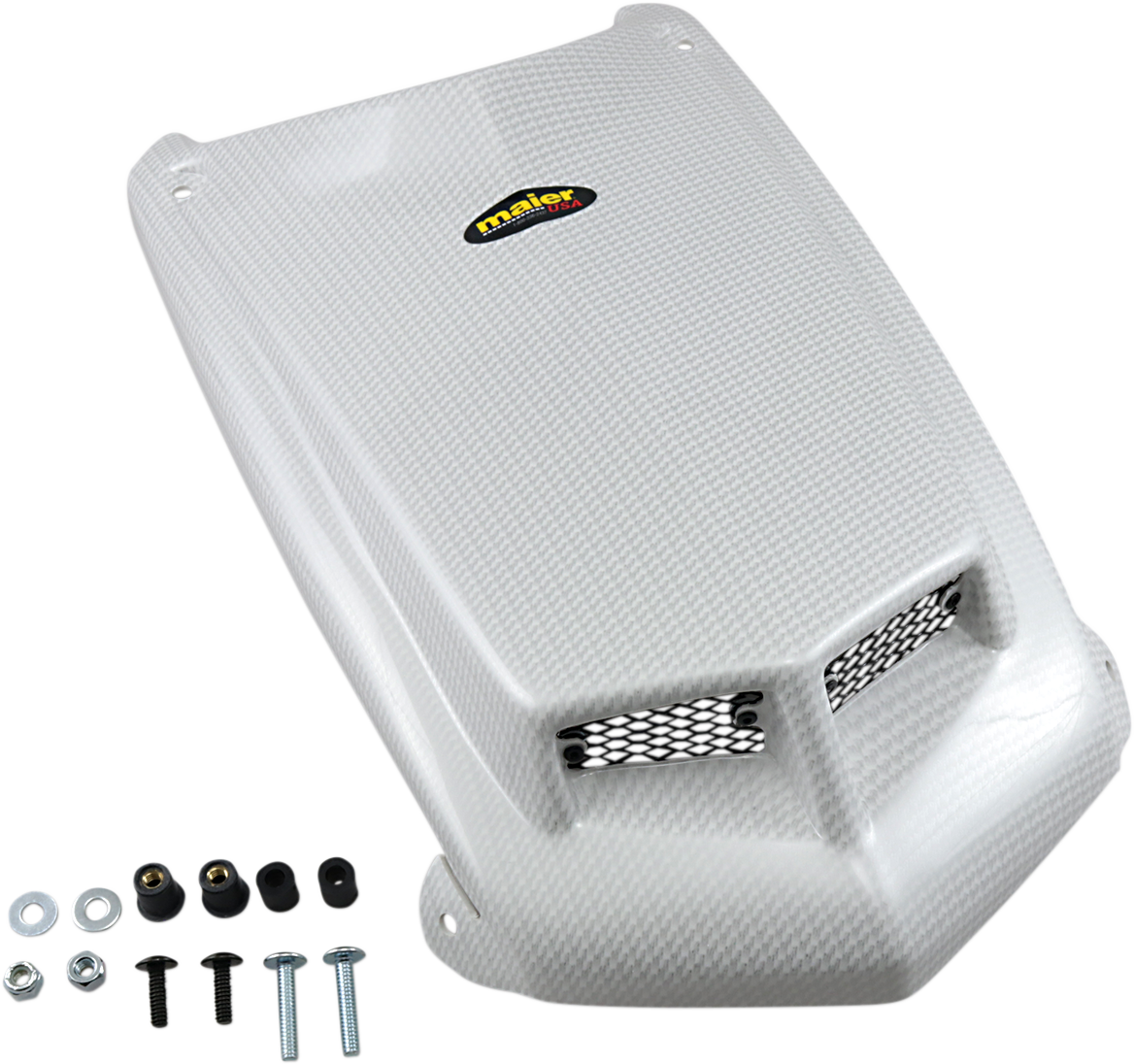 ATV Hood Cover - TRX450R - White-Carbon 2004 - 2012