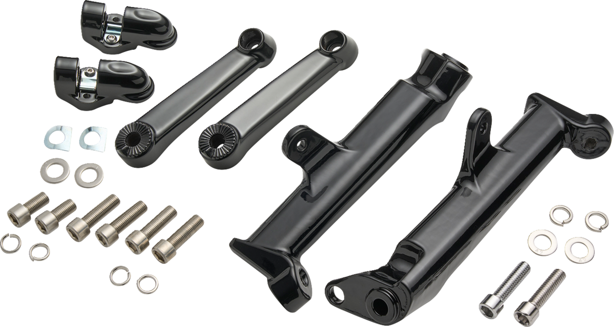 Frame Mounted Adjustable Highway Peg Mount - Standard - Black 2009 - 2024