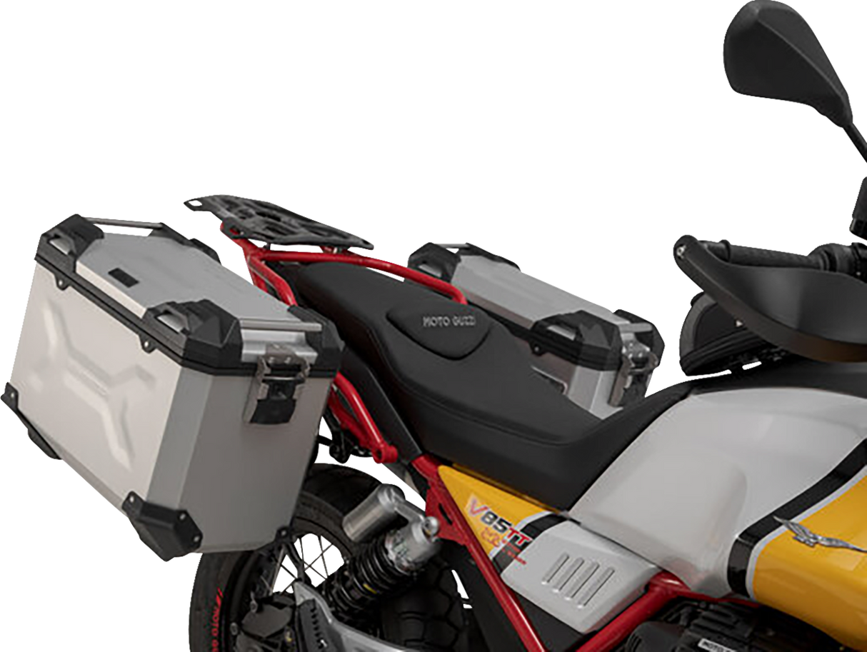 TRAX ADV Aluminum Case System - Black - Moto Guzzi V85 TT \'19-\'24 2019 - 2024