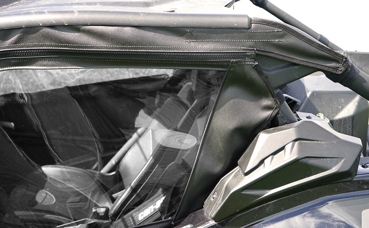 Soft Full Doors - Rear Window - Black - Can-Am X3 2017 - 2021