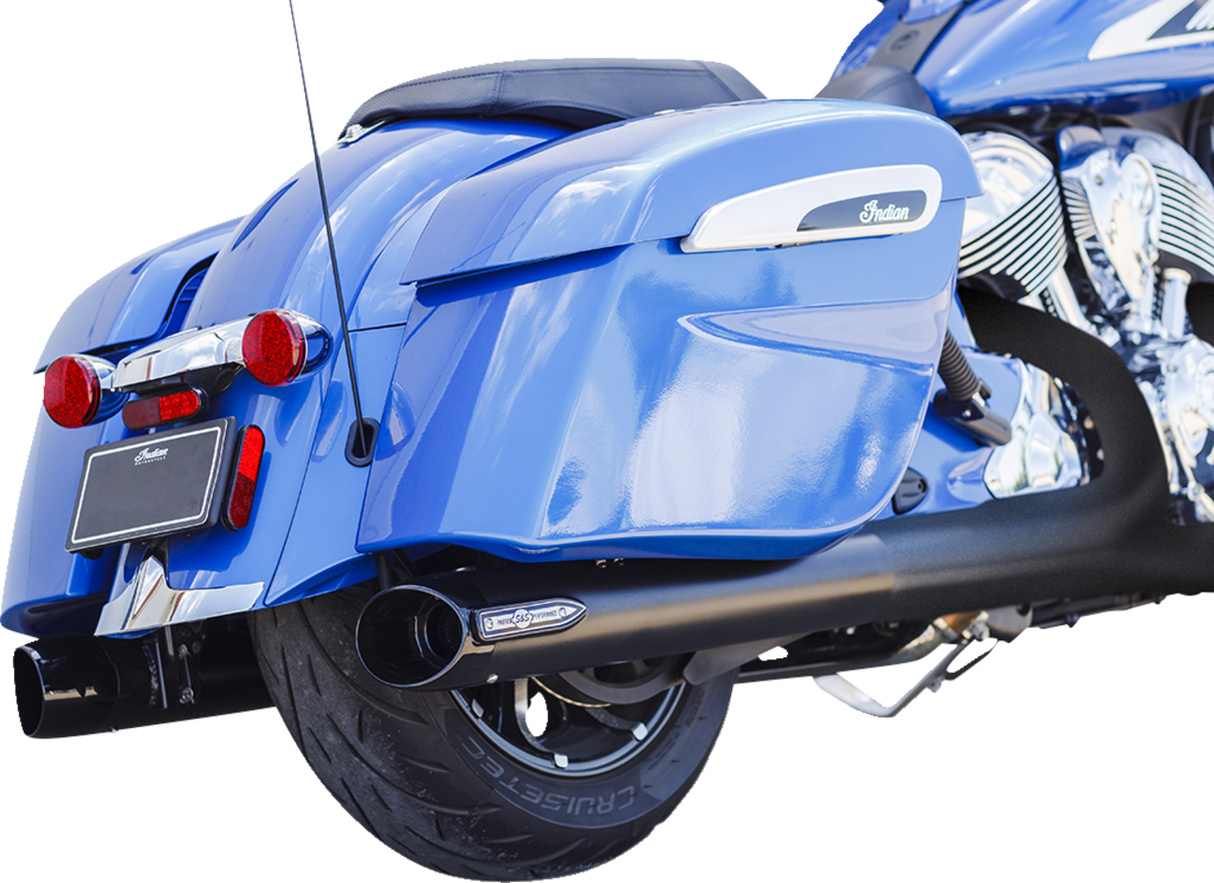 4\" Broadhead Slip-On Mufflers - Slash Cut - Black 2014 - 2022