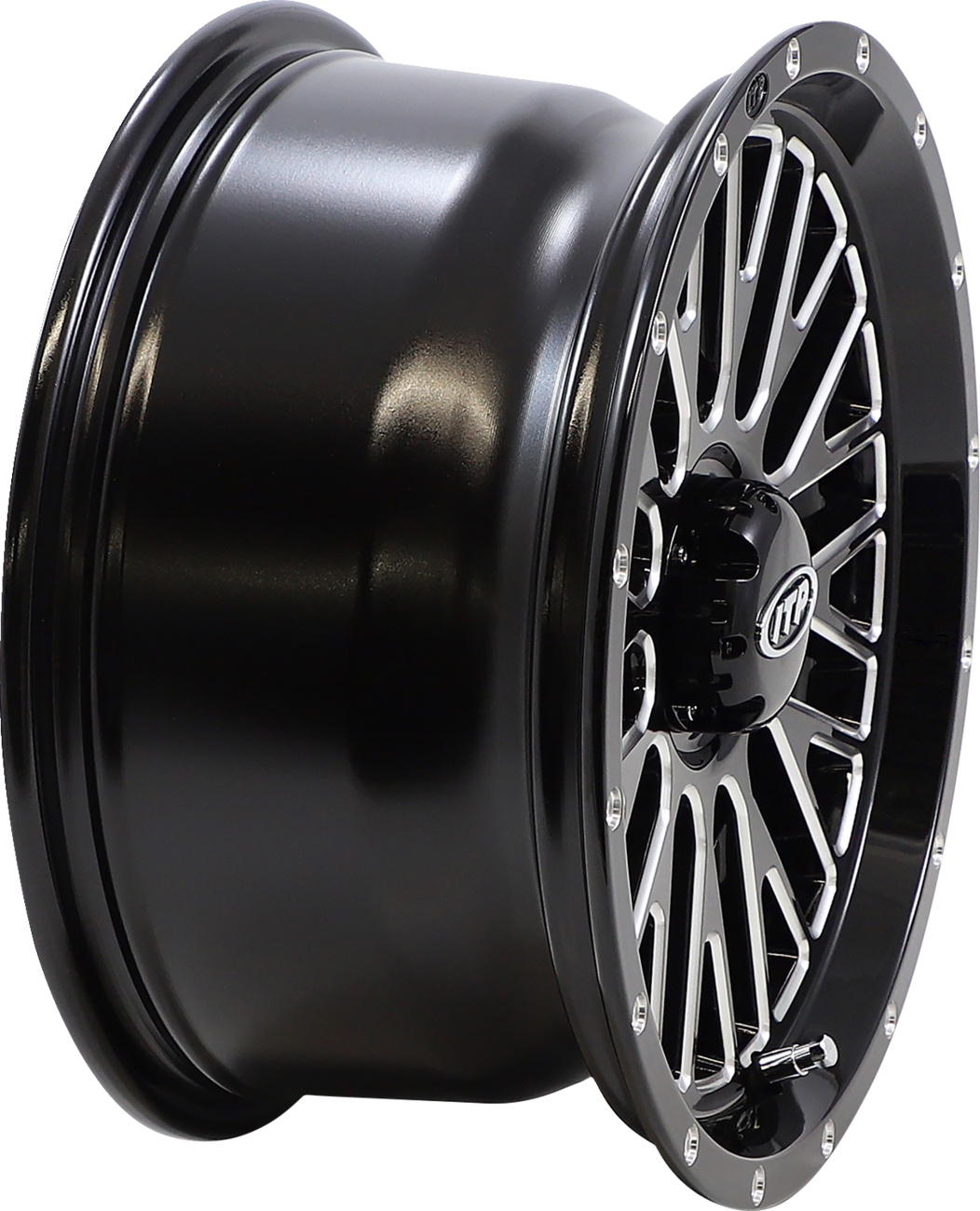 Wheel - Momentum - Front/Rear - Black/Milled - 14x7 - 4/156 - 5+2 (+30 mm) 2003 - 2023