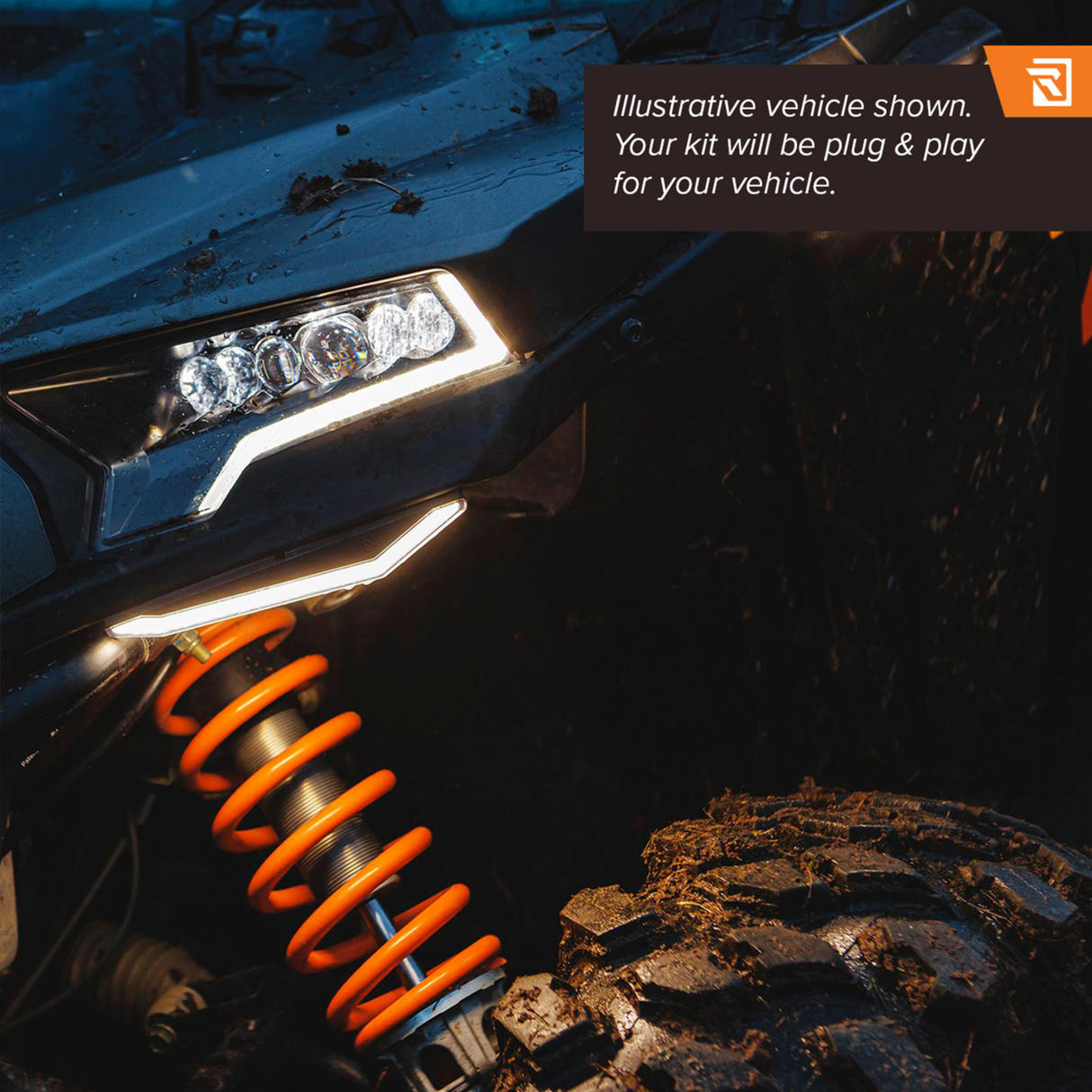 Apex Lights™ - Running - White - RZR Pro R 2022 - 2025