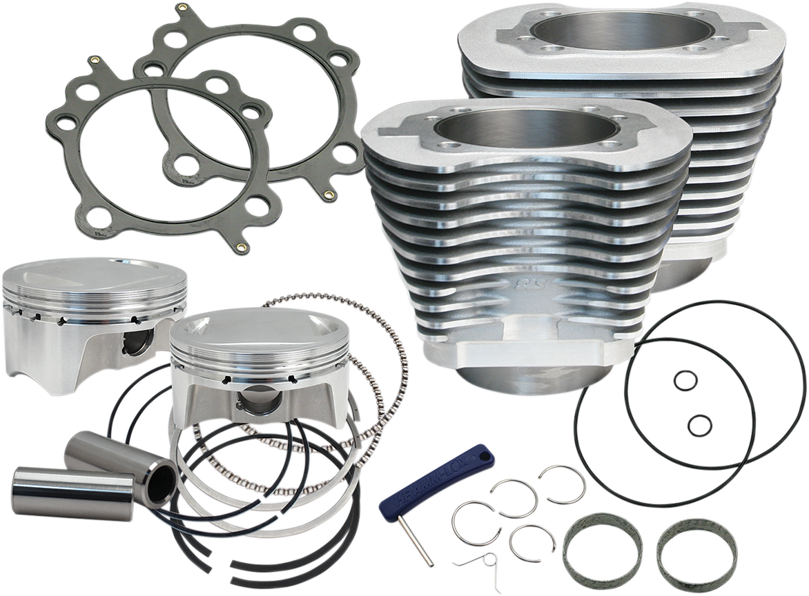 4\" Big Bore Bolt-In Sidewinder® Cylinder Kit - 110\" - Silver 2007 - 2017