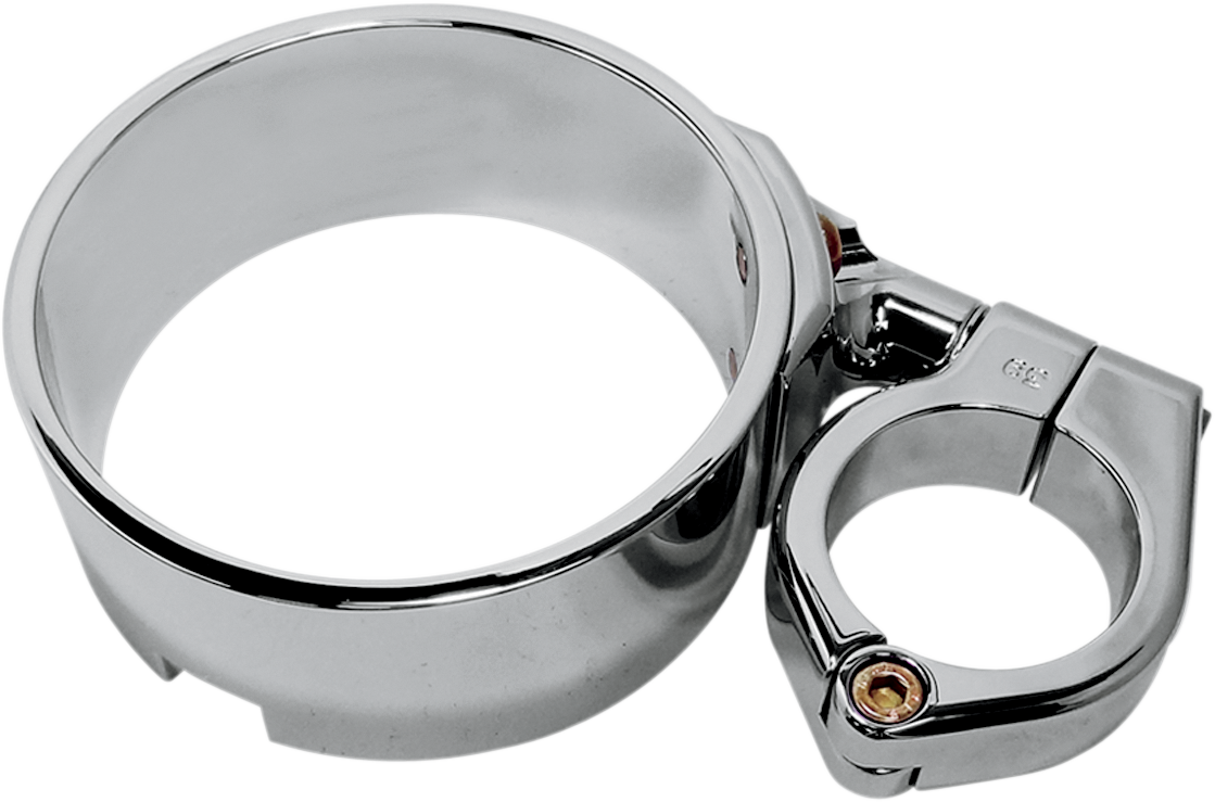 Speedometer Ring with Swivel Clamp - Chrome - For 39 mm Fork Tube 1993 - 2019