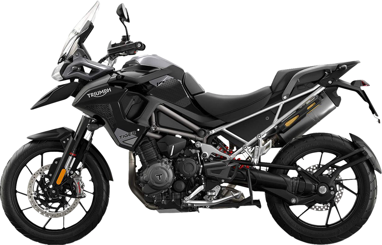 Traction Pad Tank Grips - Volcano - Black - Triumph 2022 - 2025