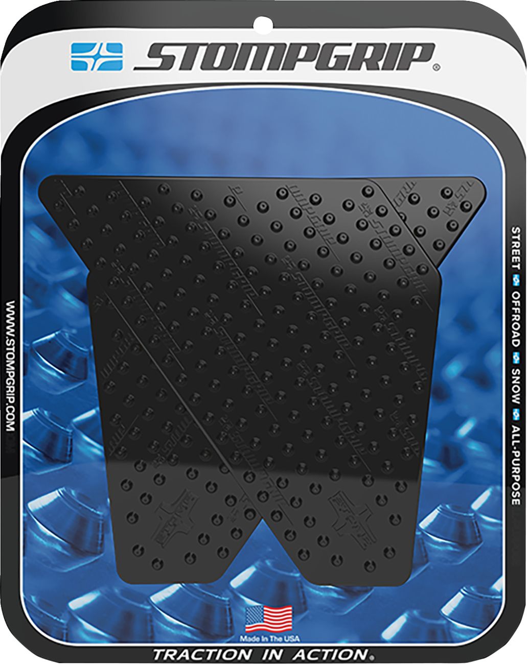 Traction Pad Tank Grips - Volcano - Black - Triumph 2022 - 2025