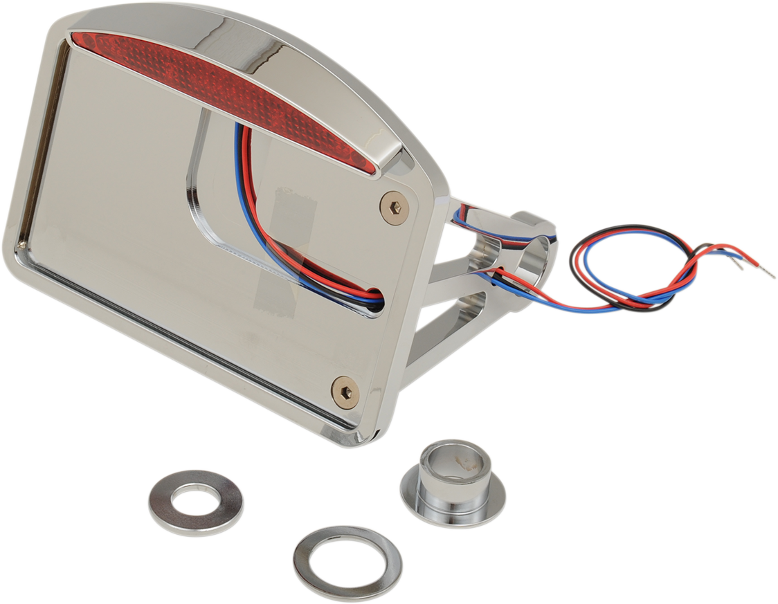 Side Mount Taillight/License Plate Mount - Flat Horizontal - Half-Moon 2000 - 2007