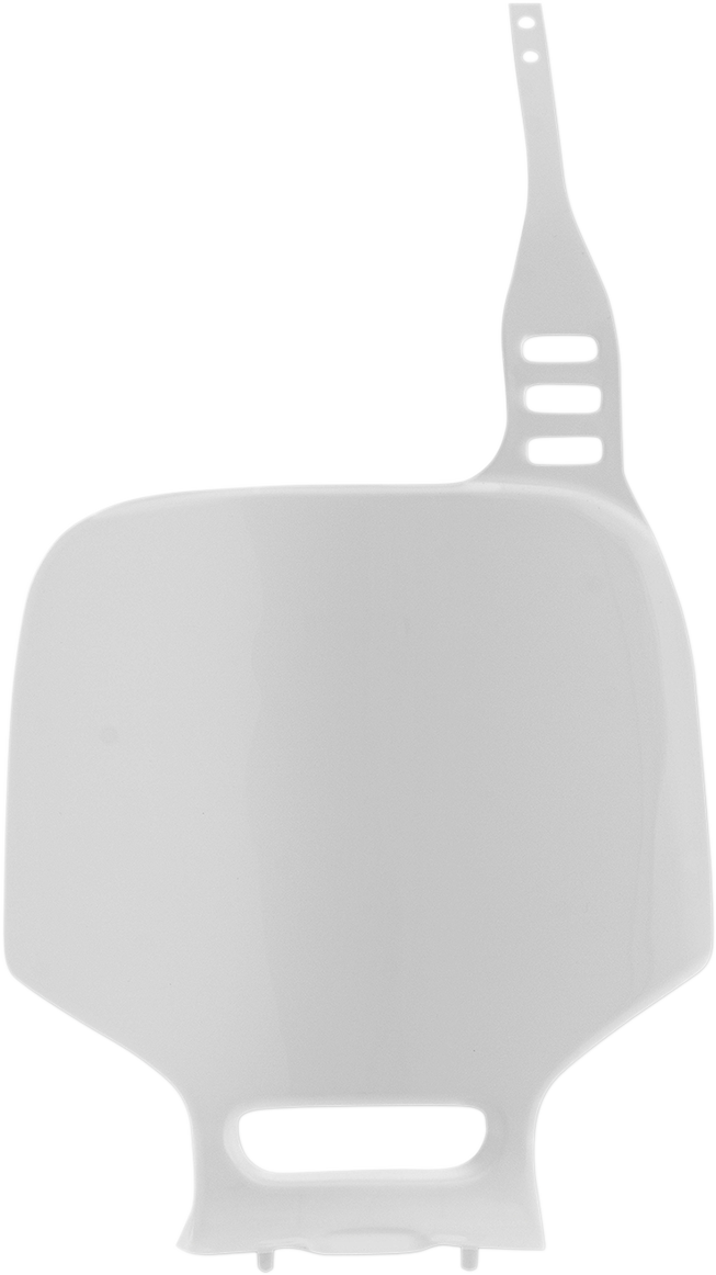 Front Number Plate - White 1993 - 2014