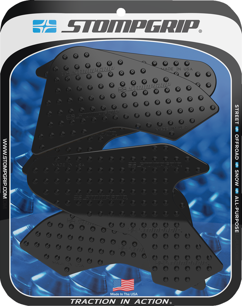 Traction Pad Tank Grips - Volcano - Black - F 900 R 2020 - 2025