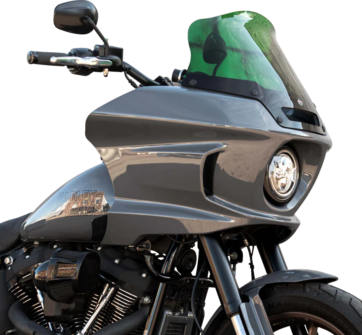Kolor Flare™ Sport Windshield - 8\" - Green - FXLRST 2022 - 2023