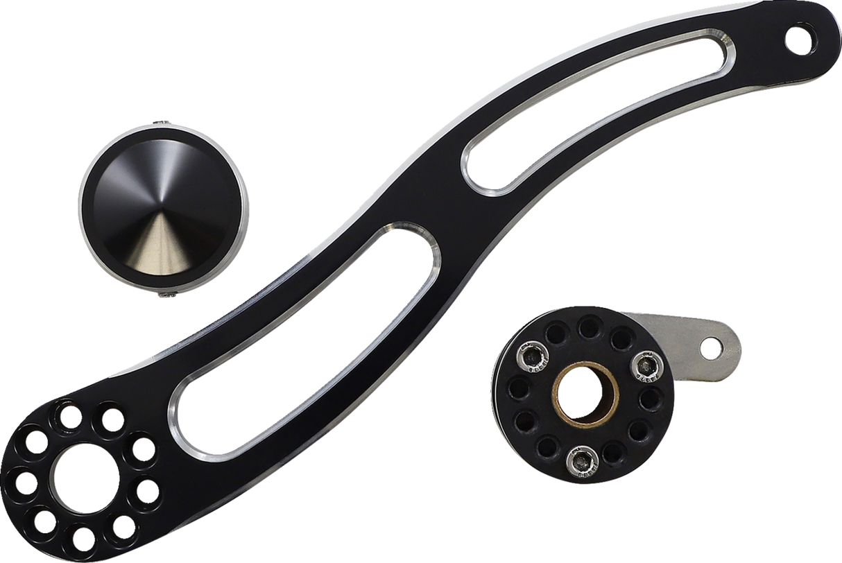 Brake Arm - Slotted - Black - FL 1987 - 2007