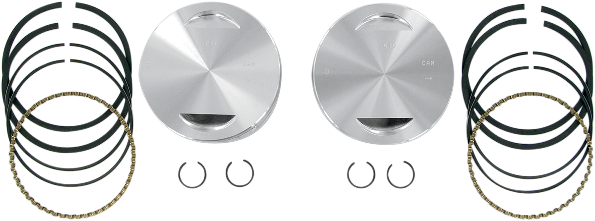 Piston Kit - for 113\" Super Sidewinder® - 4.0\" - +.010 1984 - 1999
