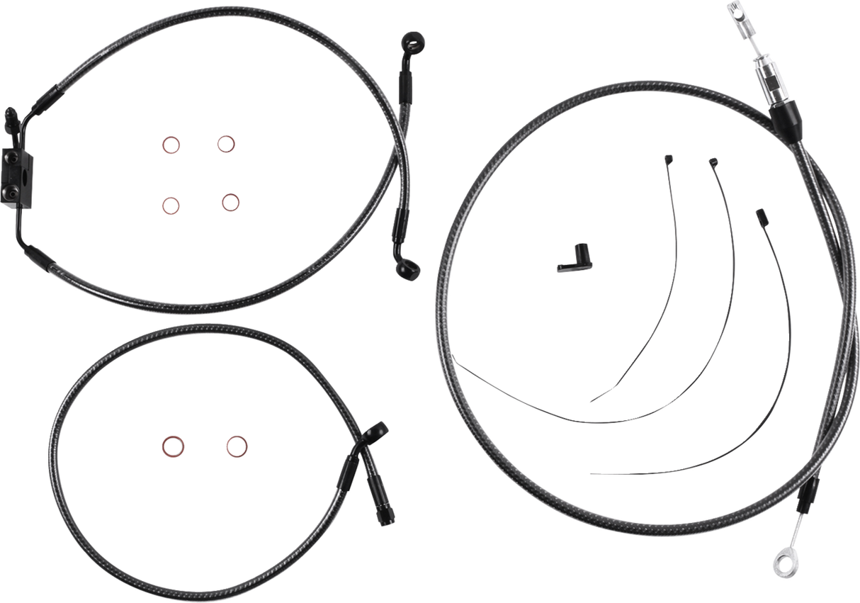 KARBONFIBR Designer Handlebar Installation Kit - 10\" - FXLR/FXFB/S 2018 - 2024