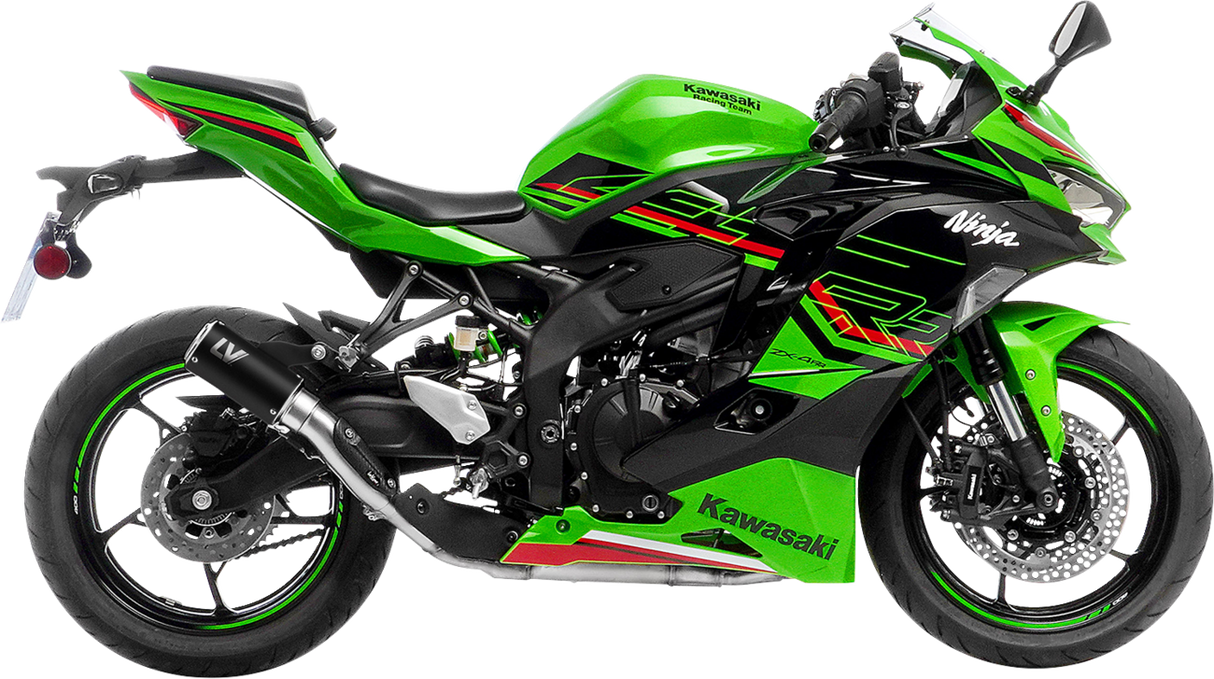 LV Corsa S Black Edition Slip-On Muffler - Kawasaki ZX-4R/RR 2024 - 2025