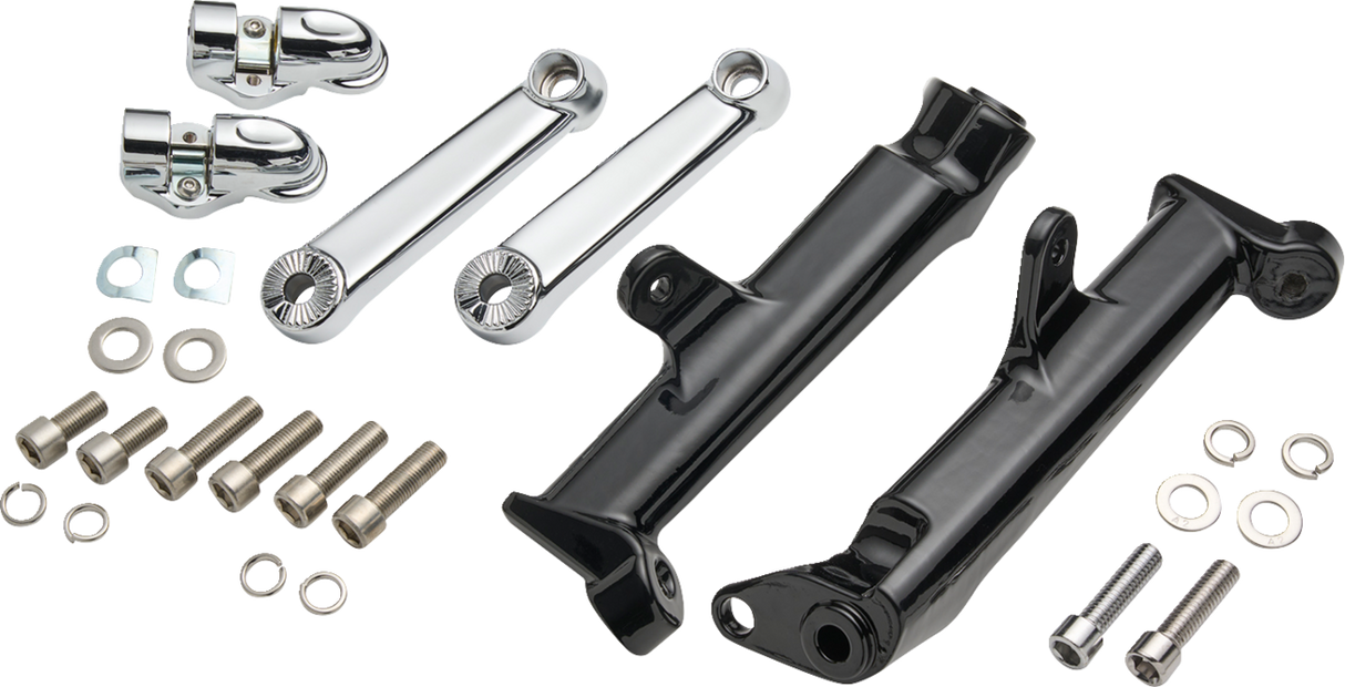 Frame Mounted Adjustable Highway Peg Mount - Standard - Chrome 2009 - 2024