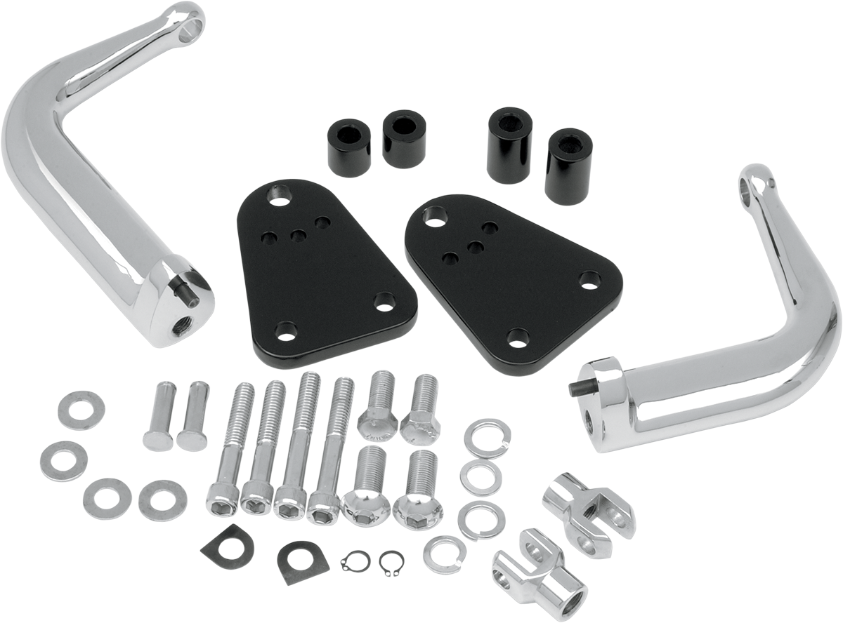 Highway Peg Mount - Black/Chrome - XL 2004 - 2022