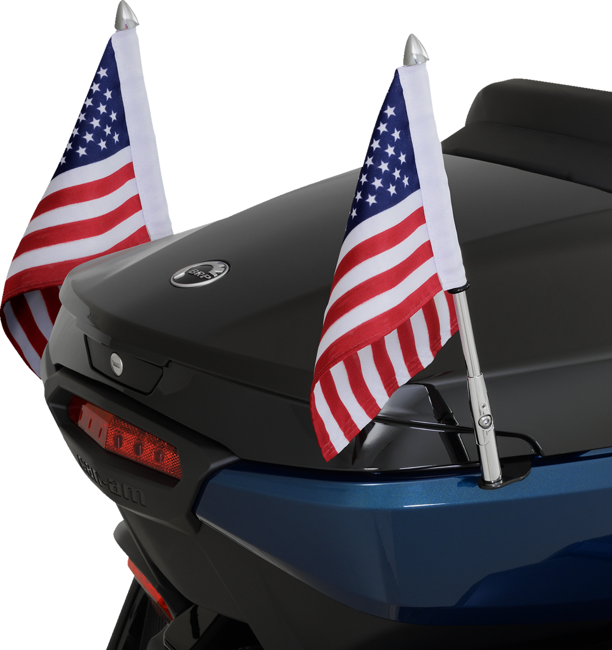 Folding Flag Pole - Right - Chrome - Can-Am RT 2017 - 2022