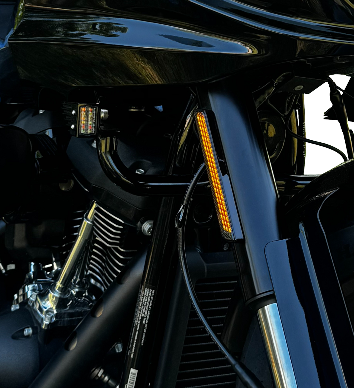 LED Fork Reflector - Amber 2022 - 2024