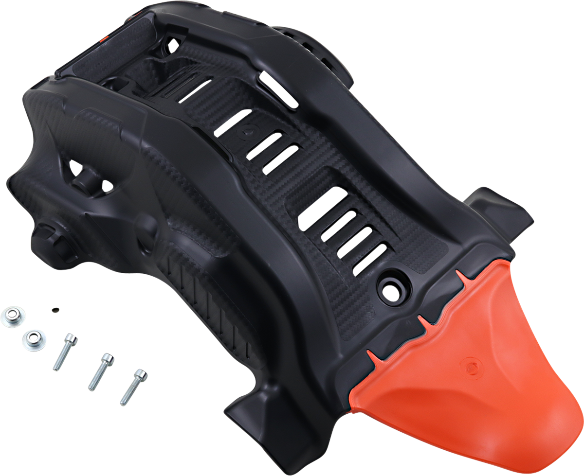 Skid Plate - Black/ \'16 Orange - Gas Gas | Husqvarna | KTM 2019 - 2023