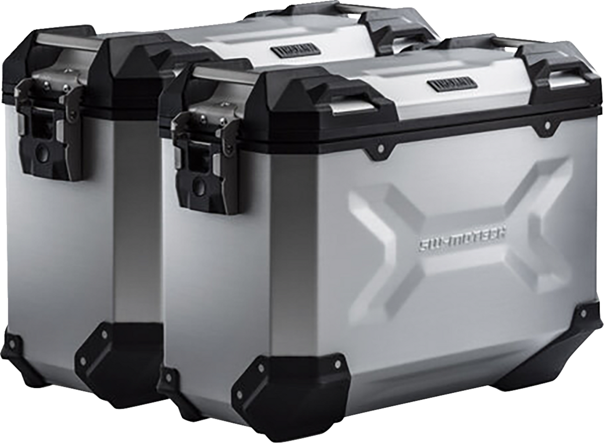 TRAX ADV Aluminum Case System - Silver - Honda CB/CBR/NX 500 \'13-\'24 2013 - 2024