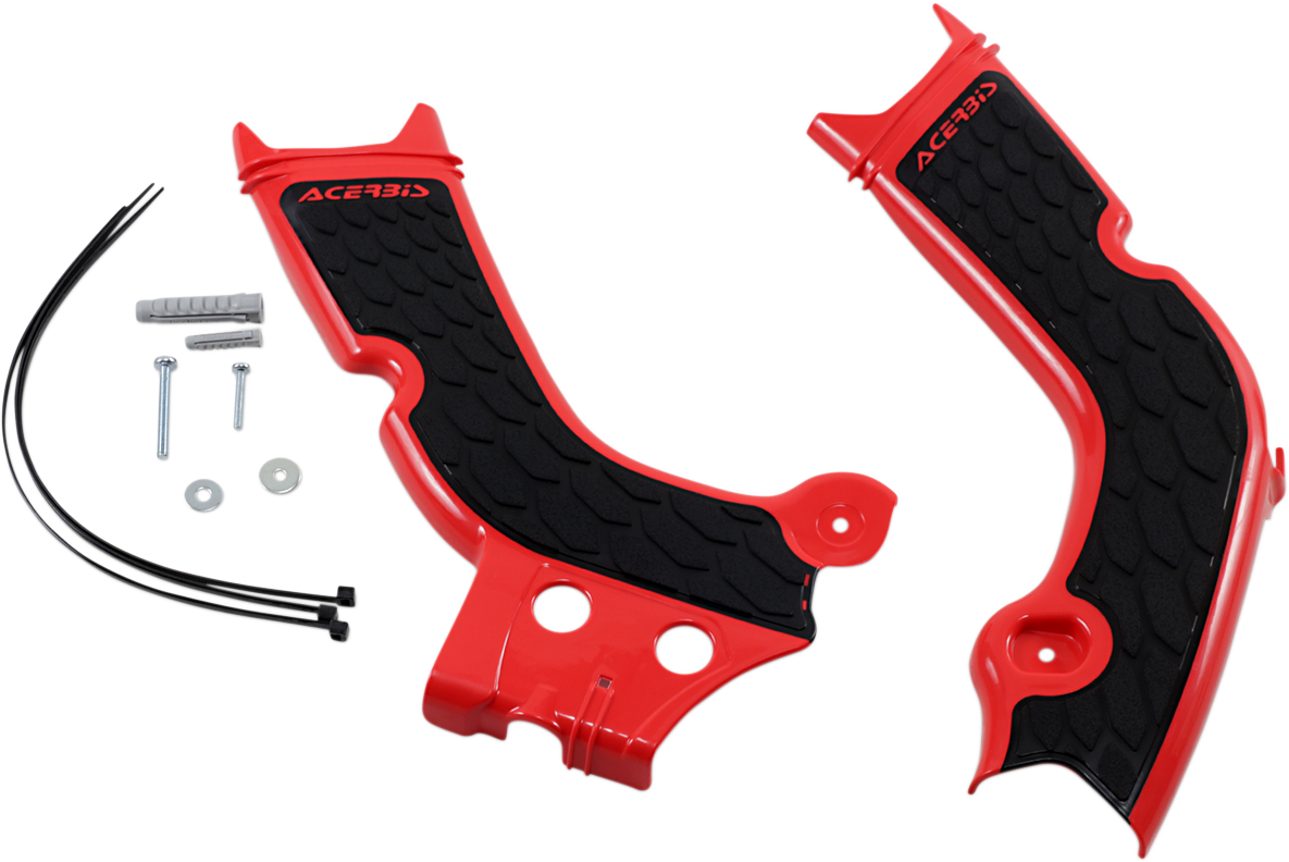 X-Grip Frame Guards - Red/Black - Honda 2019 - 2022