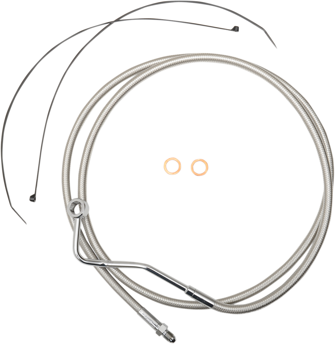 Mid Brake Line - ABS - Polished Stainless 2014 - 2022