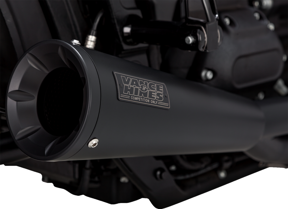 2-into-1 Upsweep Exhaust System - Black - Stainless Steel 2018 - 2024