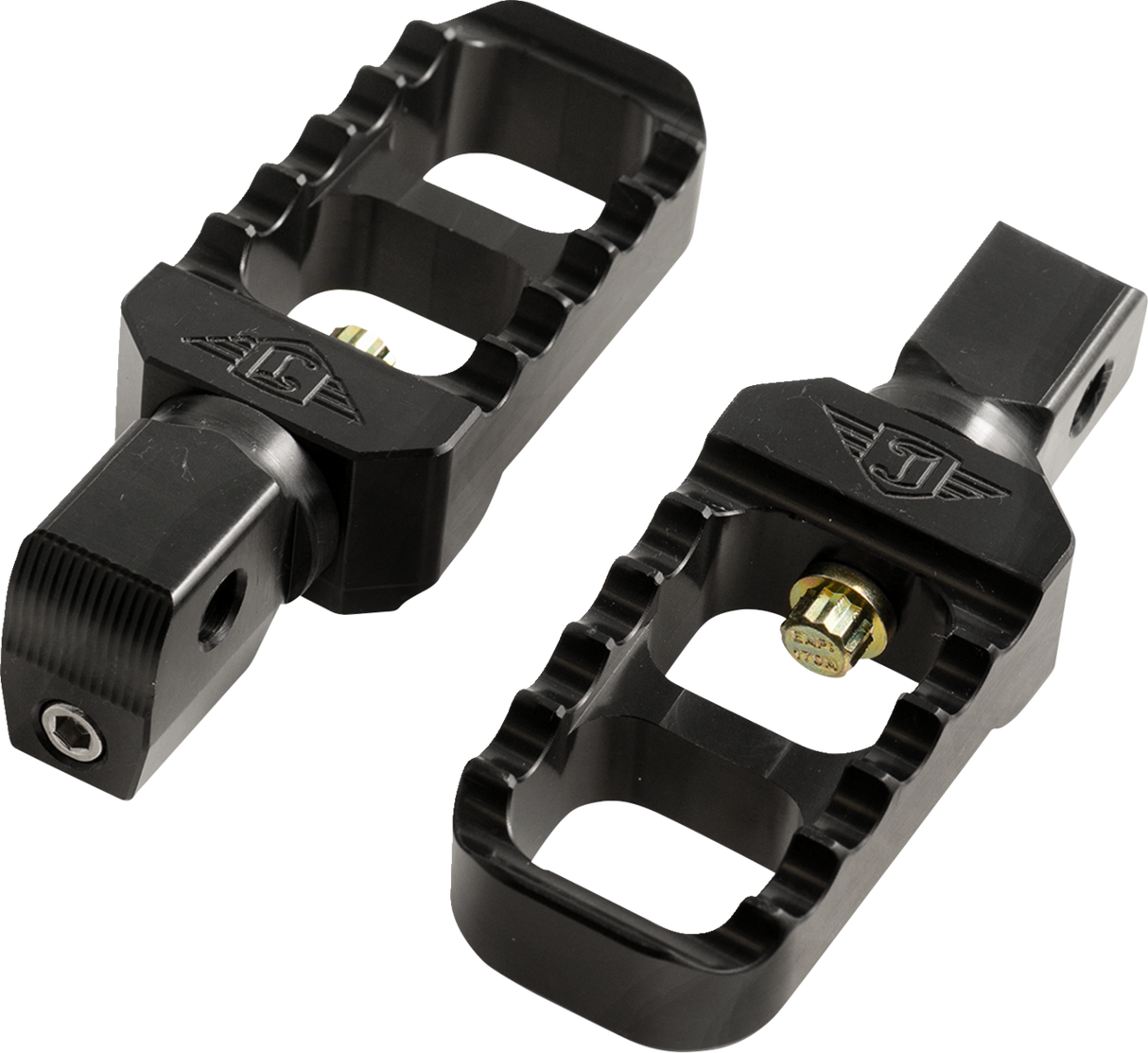 Serrated Stubby Footpegs - Black - Indian 2017 - 2024