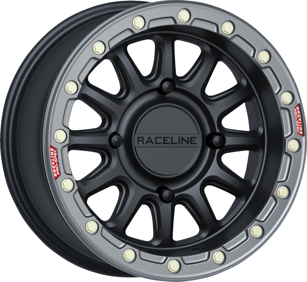 Wheel - Alpha - Front/Rear - Black/with Gun Metal Ring - 15x7 - 4/156 - +10 mm 2001 - 2024