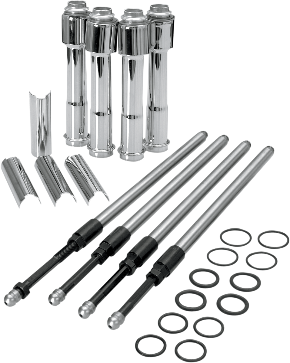 Quickee Pushrod Kit with Chrome Covers - XL 1996 - 2020