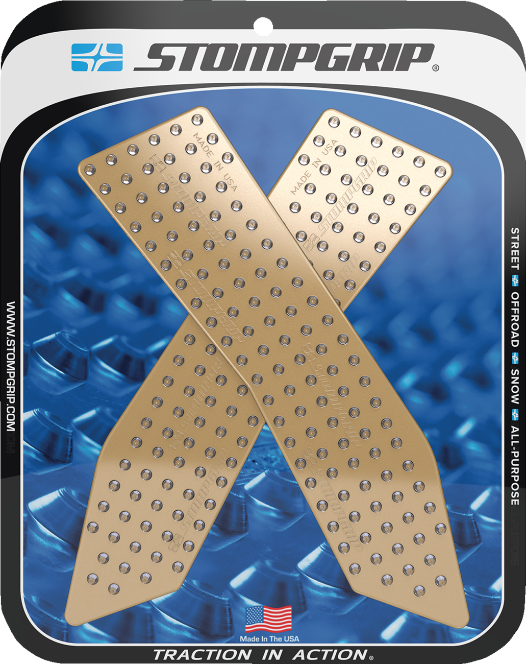 Traction Pad Tank Grips - Volcano - Clear - K 1600 2018 - 2025