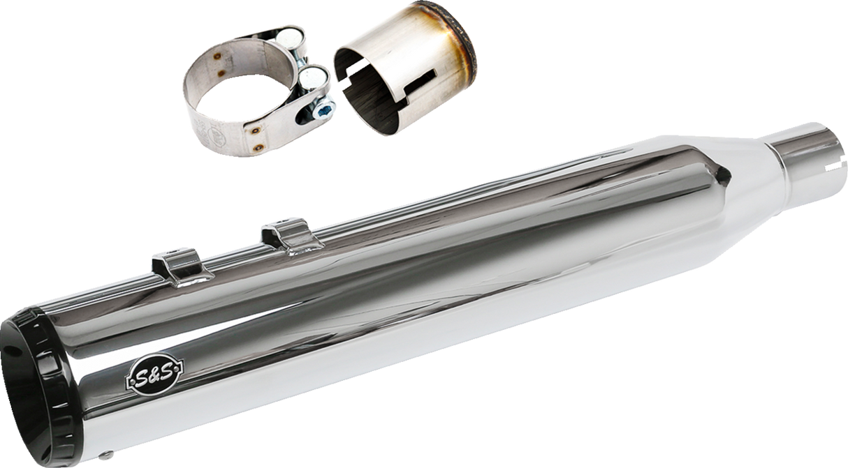 2-into-1 Swindler Exhaust Conversion Kit - 4-1/2\" - Chrome - M8 Touring 2017 - 2025