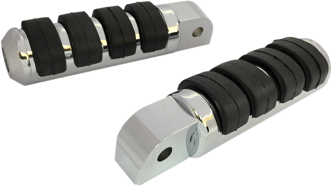 Soft Ride Foot Pegs - Large - Chrome - FL/FX 2018 - 2023