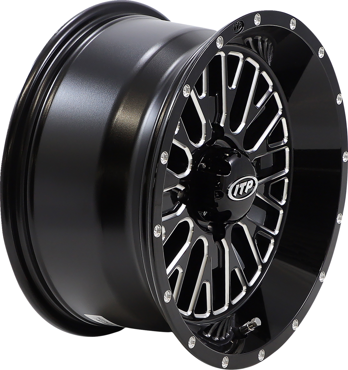 Wheel - Momentum - Front/Rear - Black/Milled - 14x7 - 4/110 - 4+3 (+10 mm) 2001 - 2023
