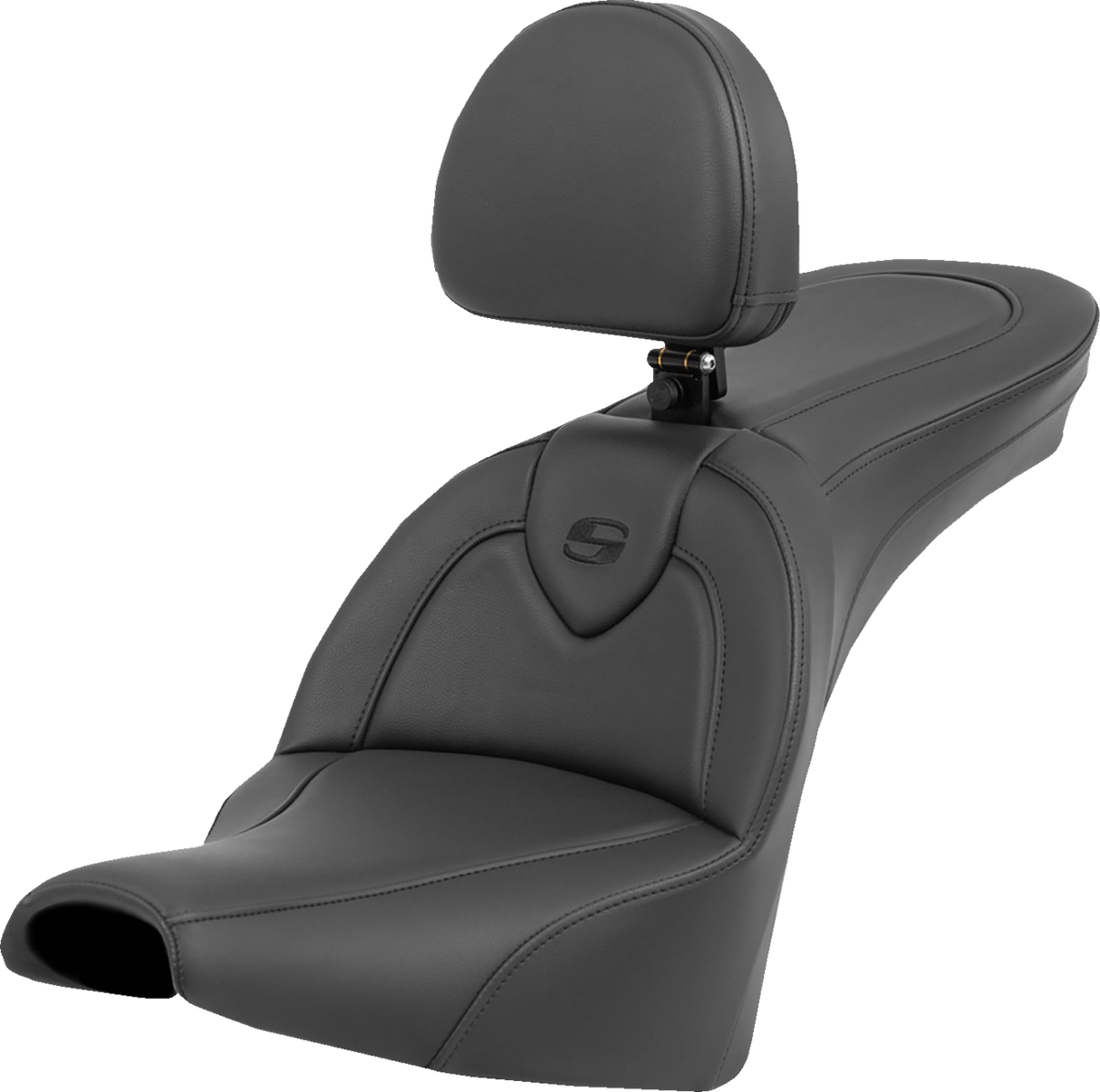 Roadsofa™ Seat - with Backrest - Black/Black Stitching - FXBB/FXST \'18-\'23 2018 - 2023