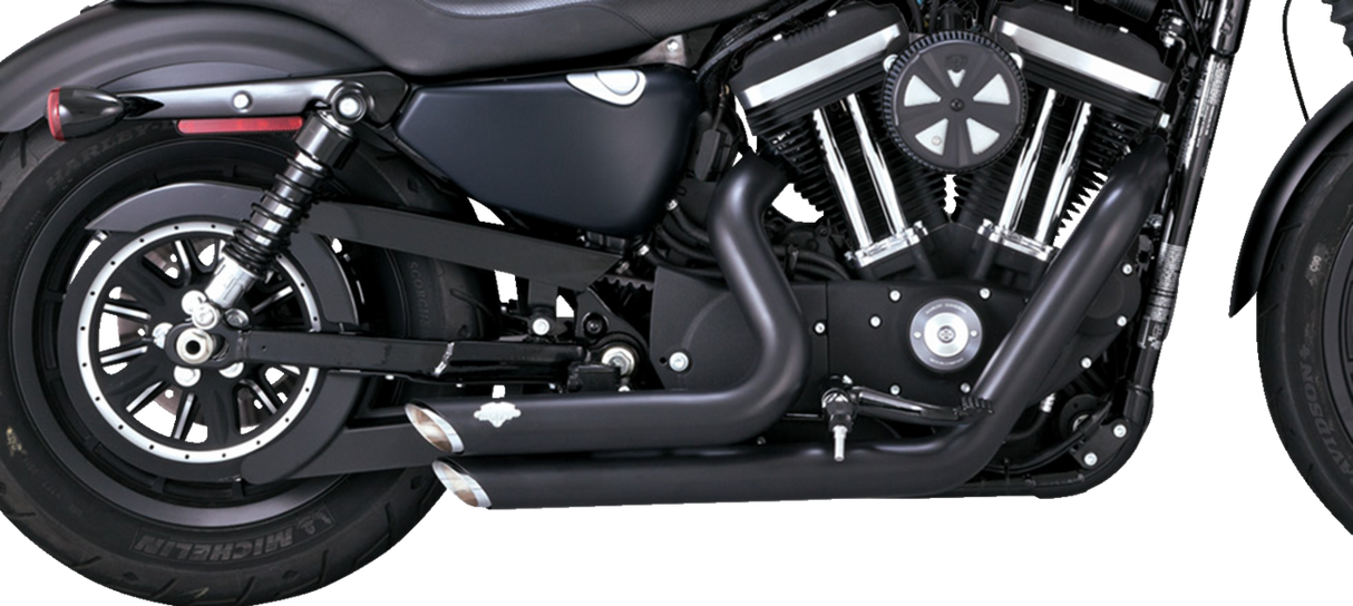 Shortshots Staggered Exhaust System - Black 2014 - 2022
