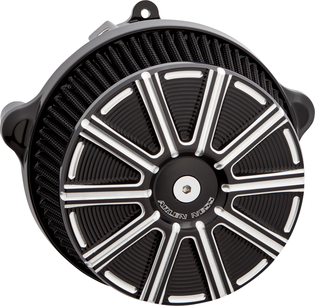 Big Sucker™ Stage 1 Air Cleaner Kit with Cover - 10 Gauge - Black with Machined Accents 2023 - 2025