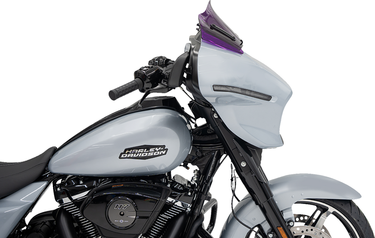 Kolor Flare™ Windshield - 8\" - Purple - FLHX 2023 - 2025
