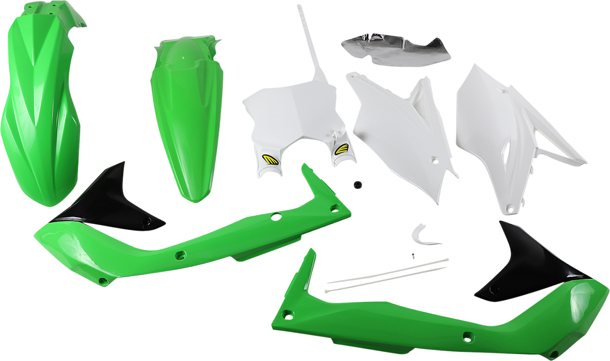 5 Piece Replica Body Kit - OE Green/White/Black - KX 450F 2016 - 2018