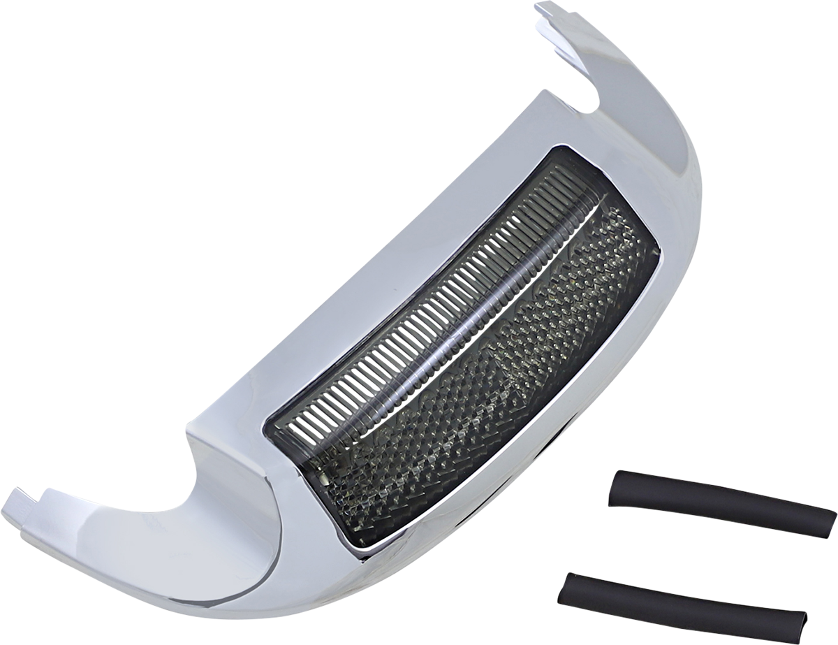 LED Front Fender Tip - Amber LED/Smoke Lens - Chrome 2014 - 2024