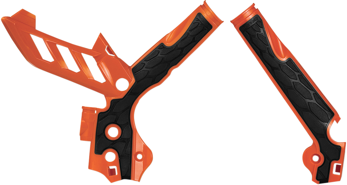 X-Grip Frame Guards - Orange/Black - KTM 2011 - 2016