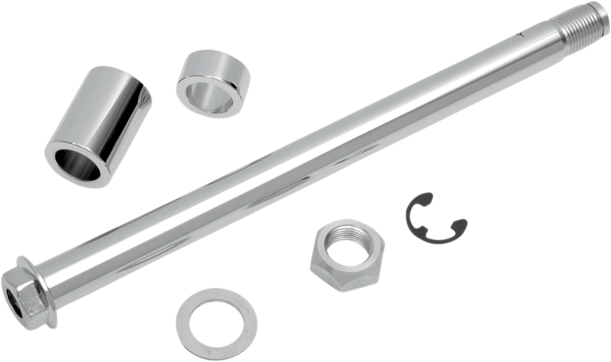 Axle Kit - Rear - Chrome - \'08-\'17 Dyna 2008 - 2017