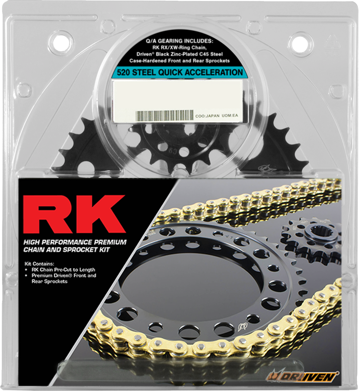 Chain and Sprocket Kit - Quick Acceleration - Natural - Triumph 675 Daytona/R \'06-\'17 2006 - 2017