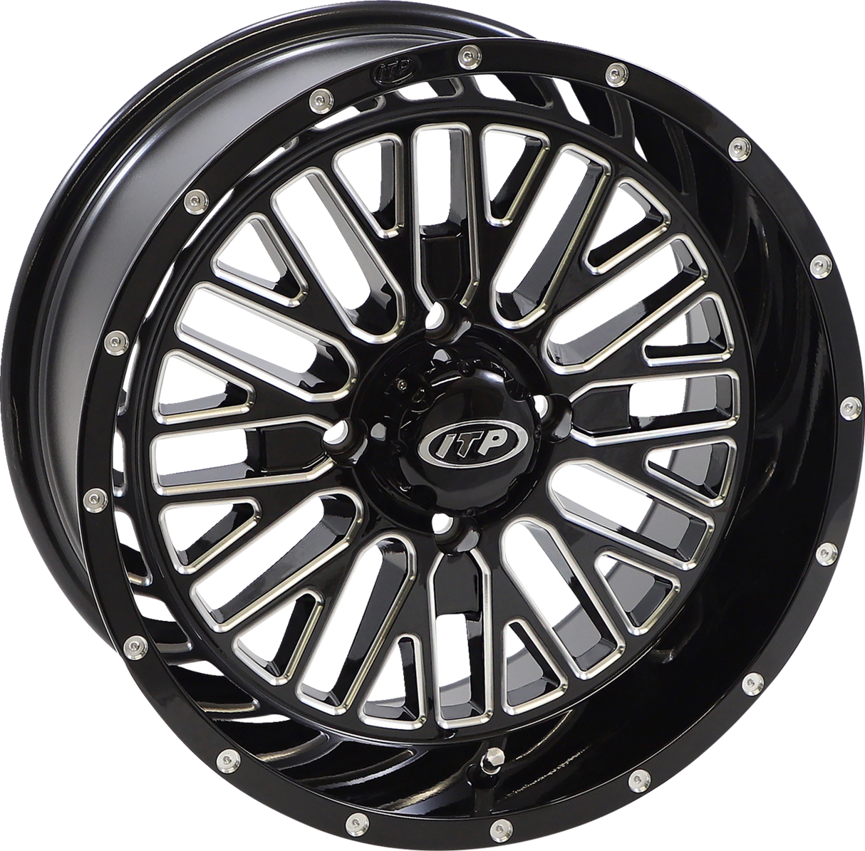 Wheel - Momentum - Front/Rear - Black/Milled - 15x7 - 4/110 - 4+3 (+10 mm) 2001 - 2023